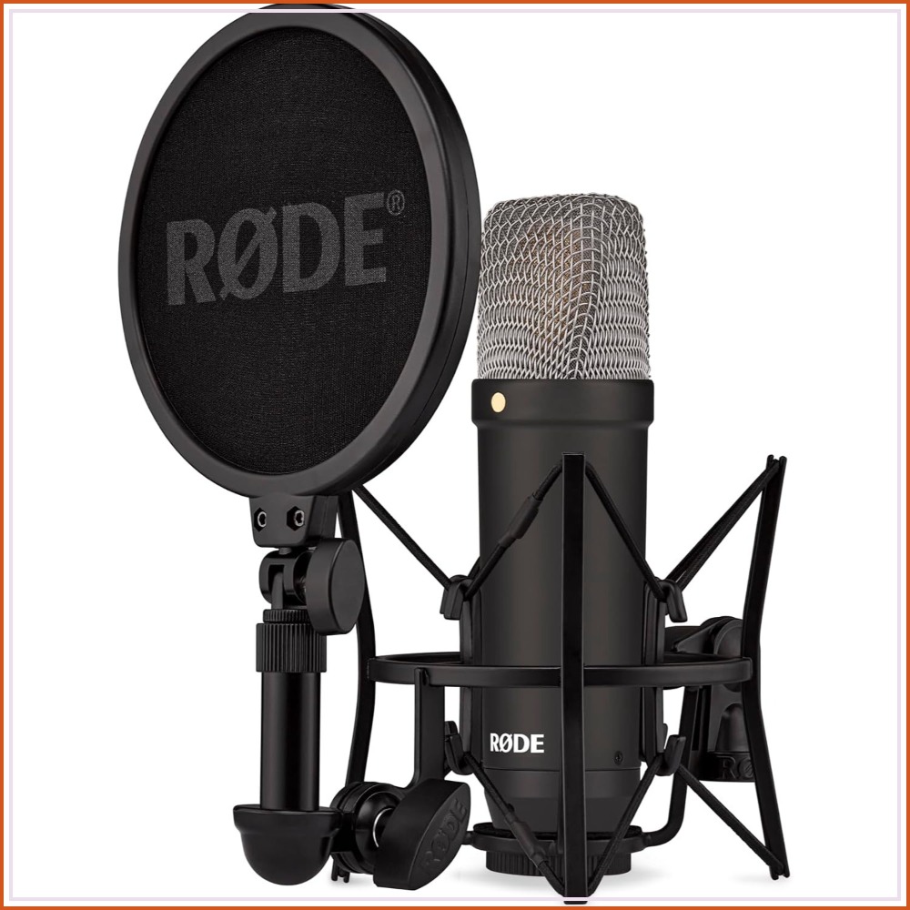 Xlr Microphone Condenser - Professional Large-Diaphragm Condenser Microphone with Shock