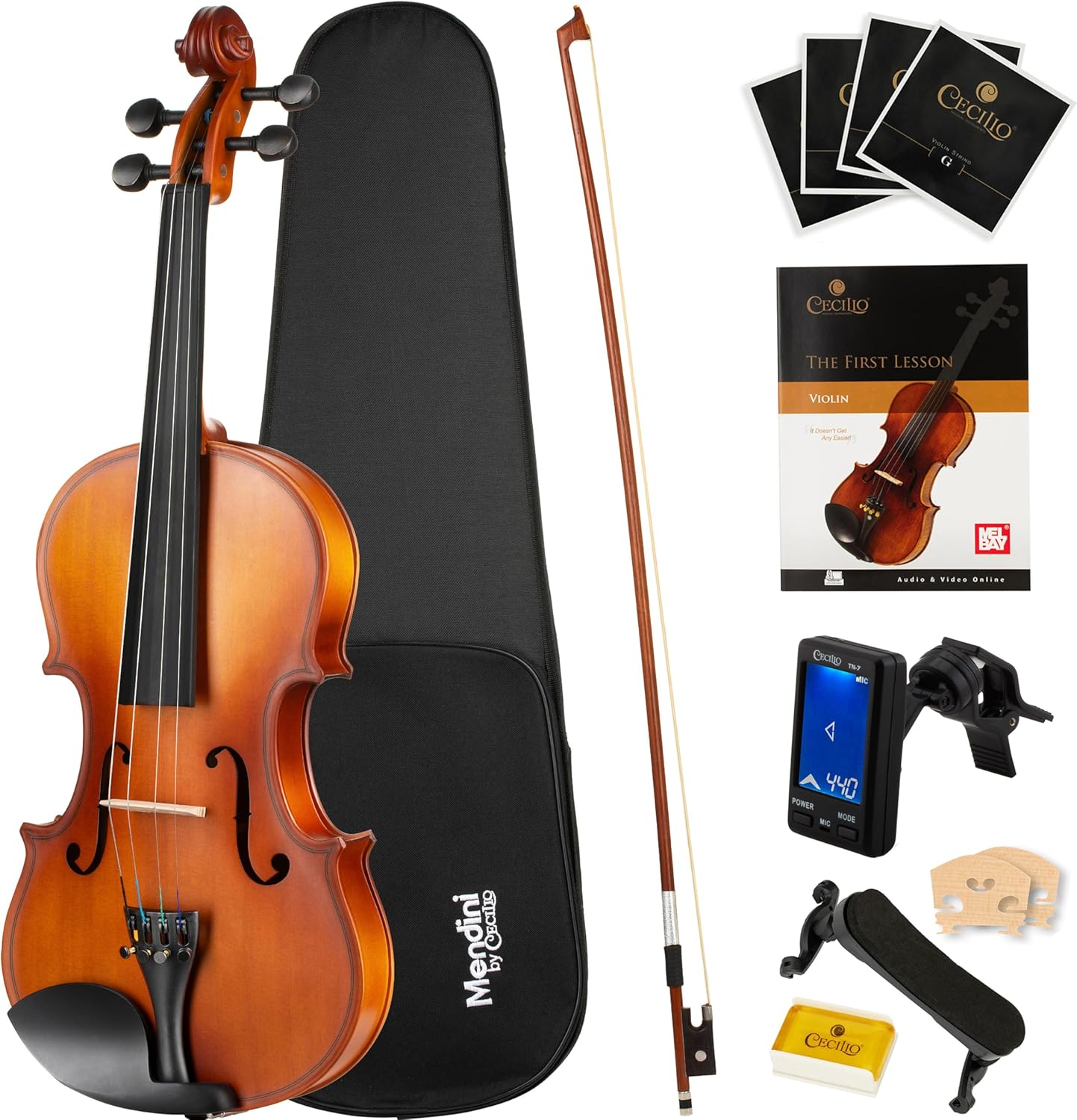 Violin Rosin Bow - Acoustic Violin Kit for Beginners, 1/2