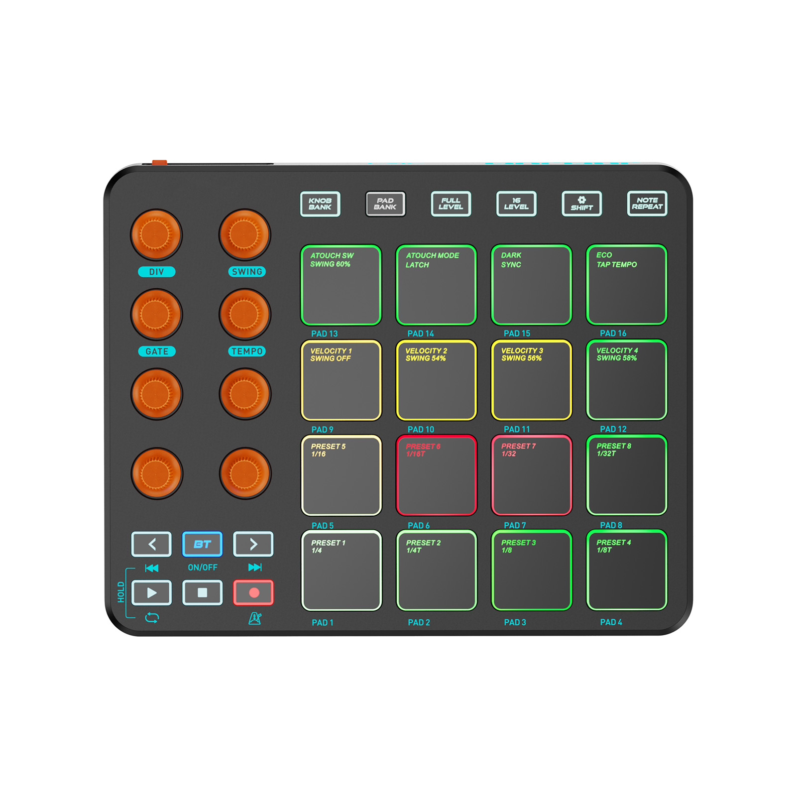 Midi Controller Pad - MIDI Controller Wireless MIDI Keyboard Pad