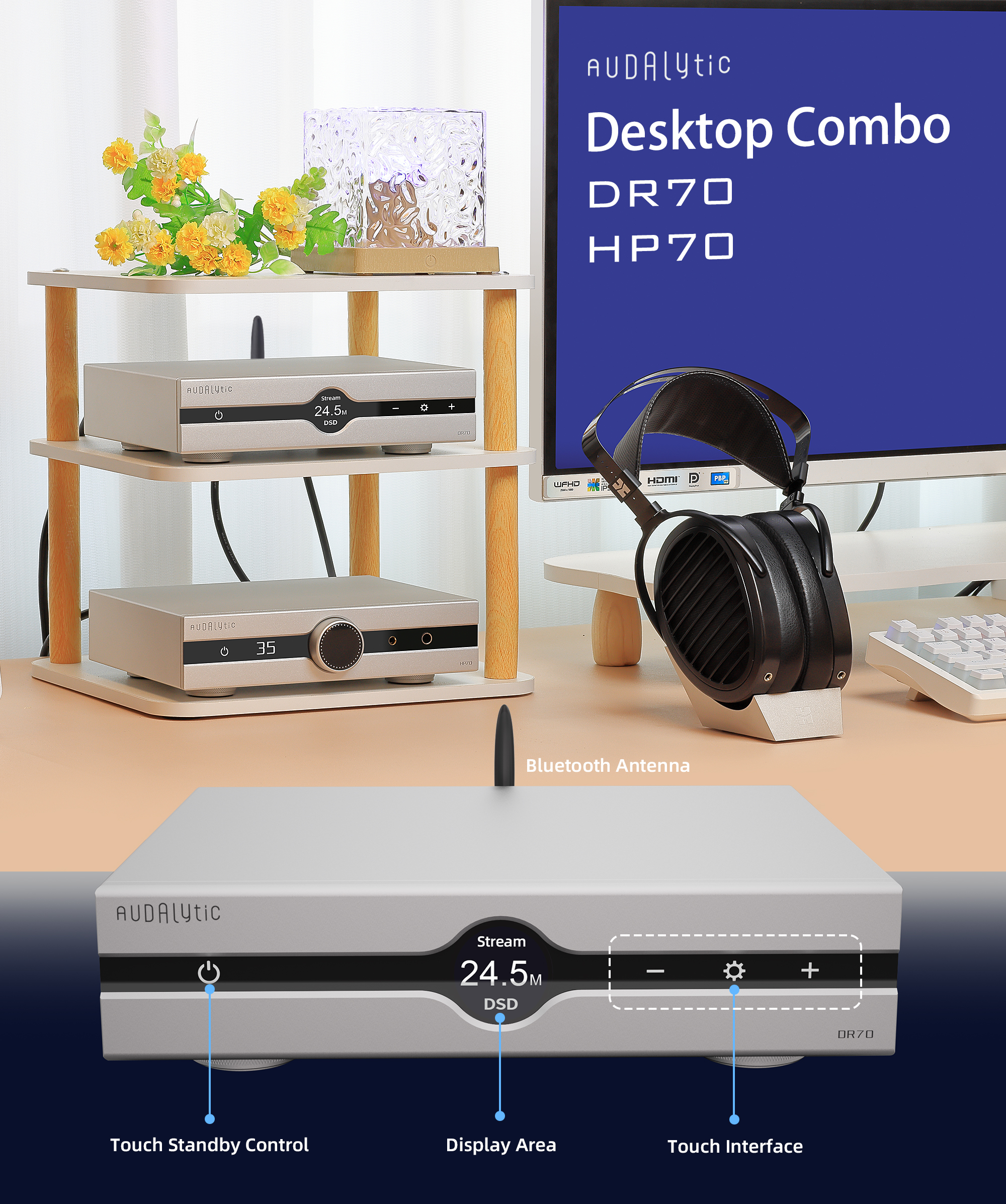 Gustard Audalytic DR70n&DR70 h - Audio Music Hifi reseña y precio