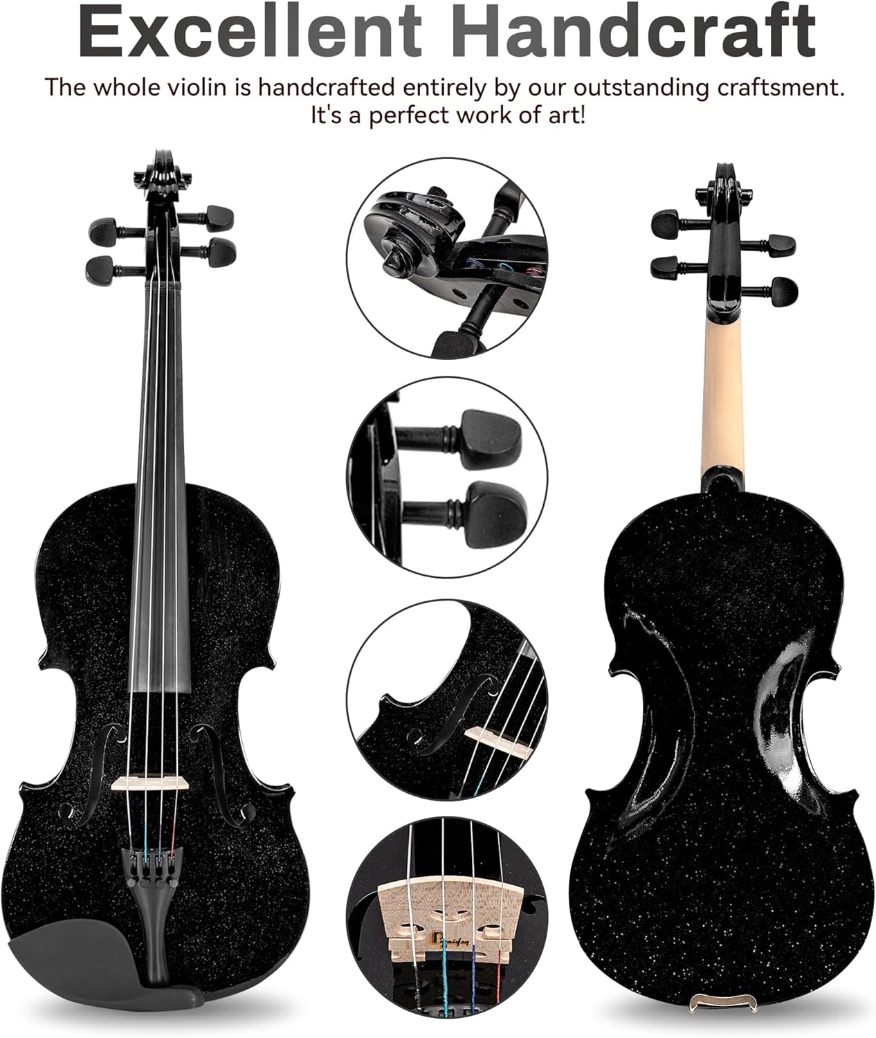 Half Size Violin Kit for Begin - Violin Rosin Bow reseña y precio