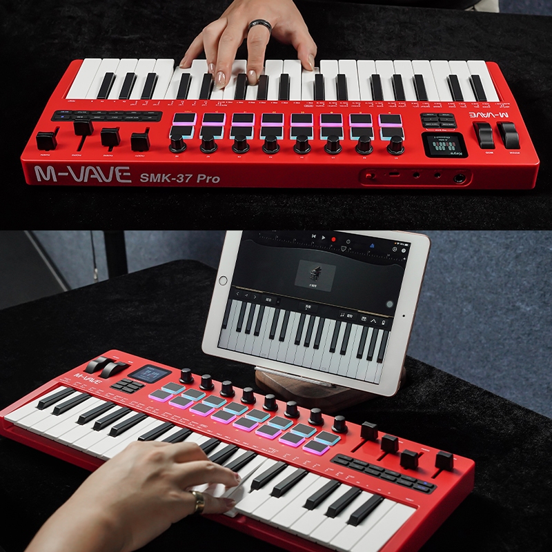 M-VAVE SMK-37 PRO Keyboard MID - Midi Controller Pad reseña y precio