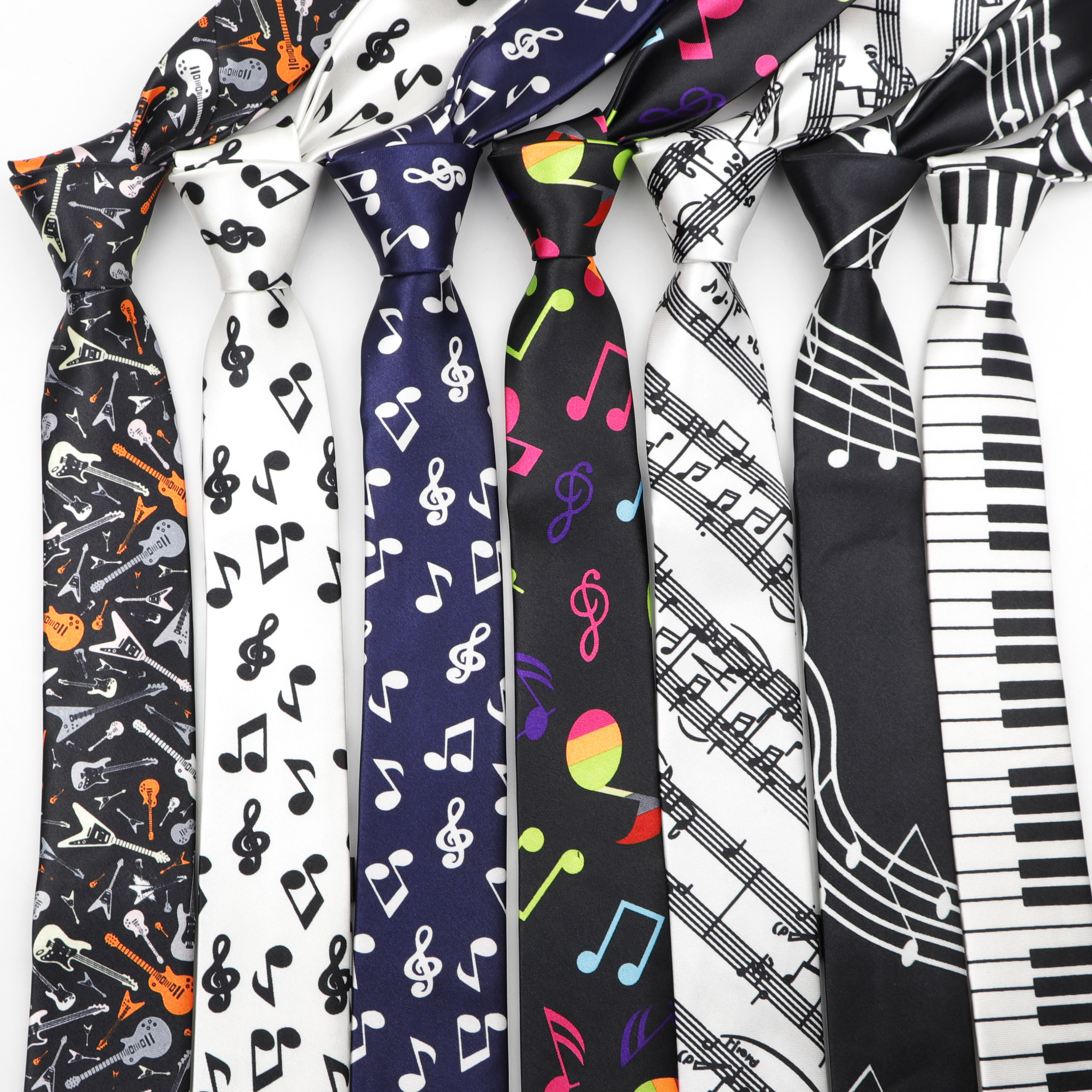 Classic Fashion Men's Skinny T - Audio Music Notes reseña y precio