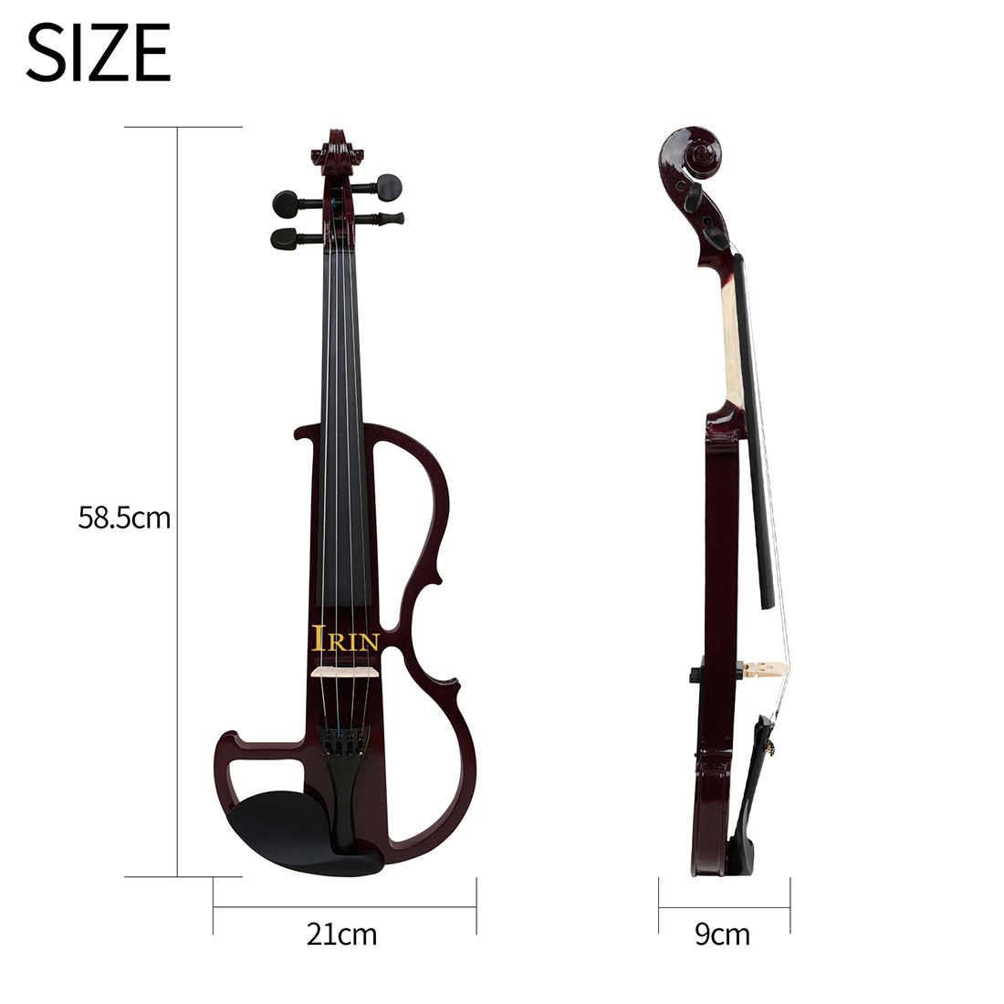 IRIN 4/4 Electric Violin Sil - Violin Rosin Bow reseña y precio