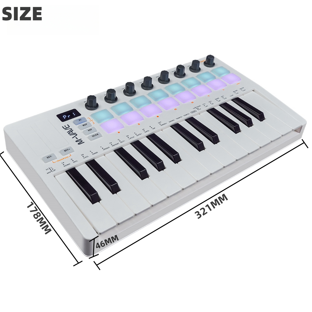 M-VAVE SMK-25 II MIDI Pad Cont - Midi Controller Pad reseña y precio