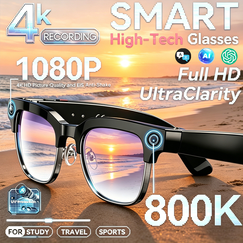 Smart Camera Glasses Photo and - Audio Music To Video Ai reseña y precio