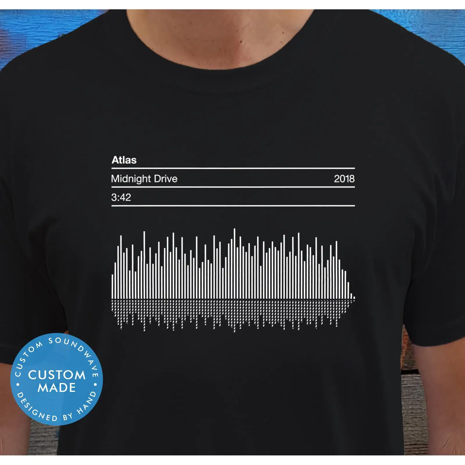 Custom Soundwave T Shirt Hand  - Music Song Audio reseña y precio