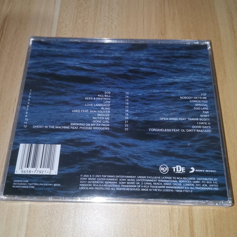 SZA SOS CD R&B Pop Soul Music  - Music Song Audio reseña y precio