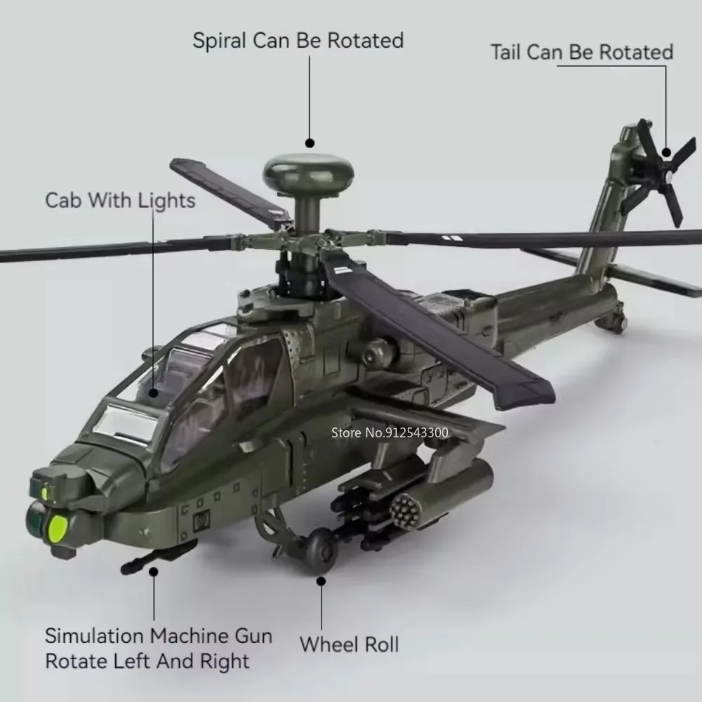 1:32 Scale AH-64 Airplane Mode - Audio Music Car reseña y precio