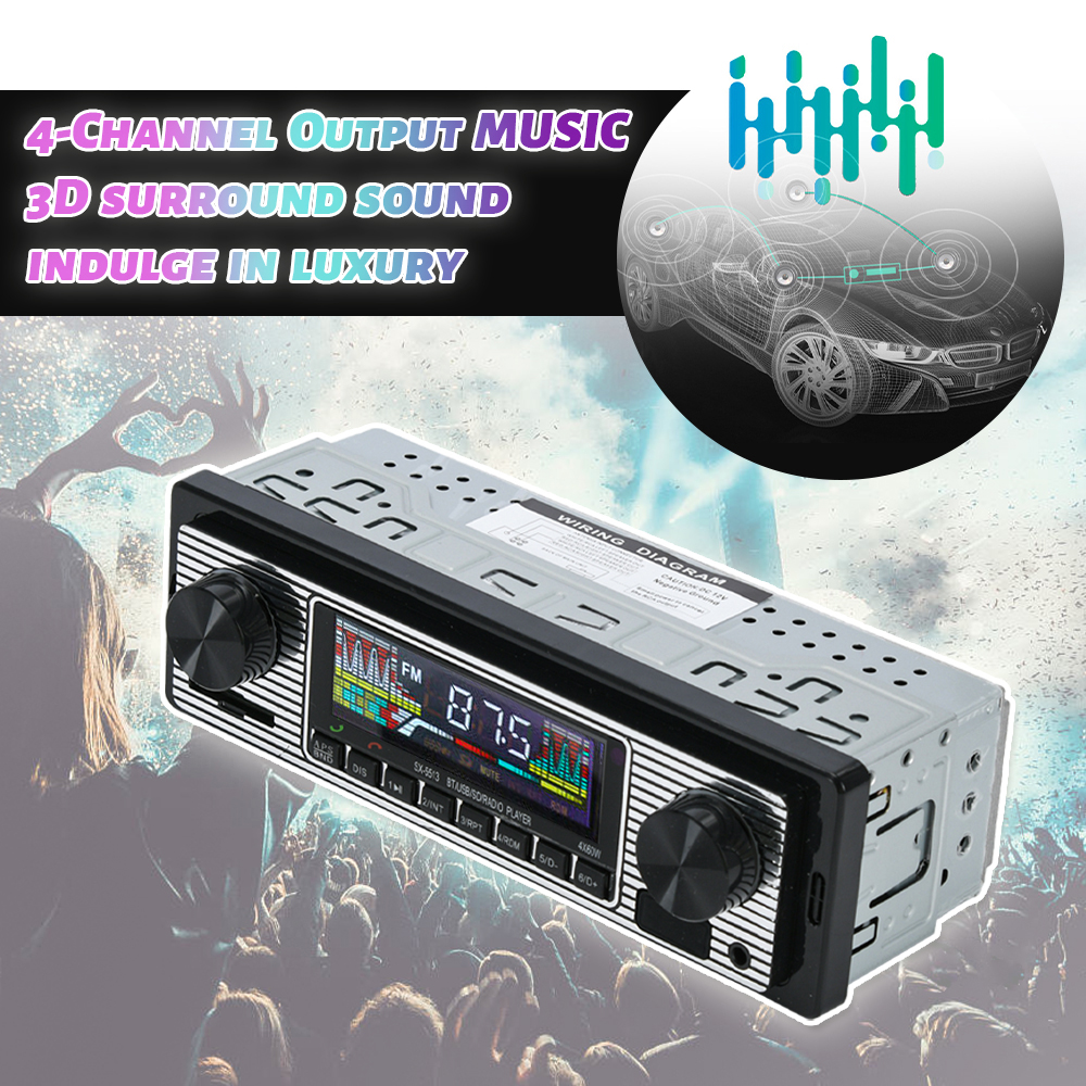 Vintage Car Radio Vehicle Inte - Audio Music Car reseña y precio