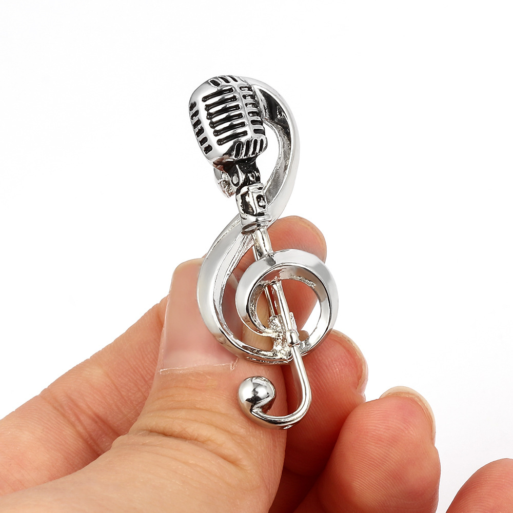Elegant Microphone Music Note  - Audio Music Notes reseña y precio