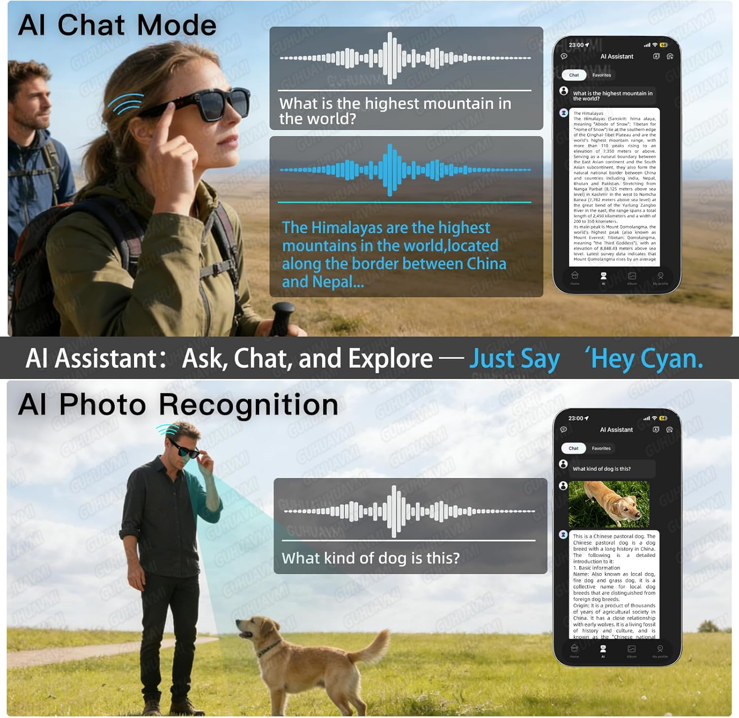 New Smart AI Glasses with 800W - Audio Music To Video Ai reseña y precio
