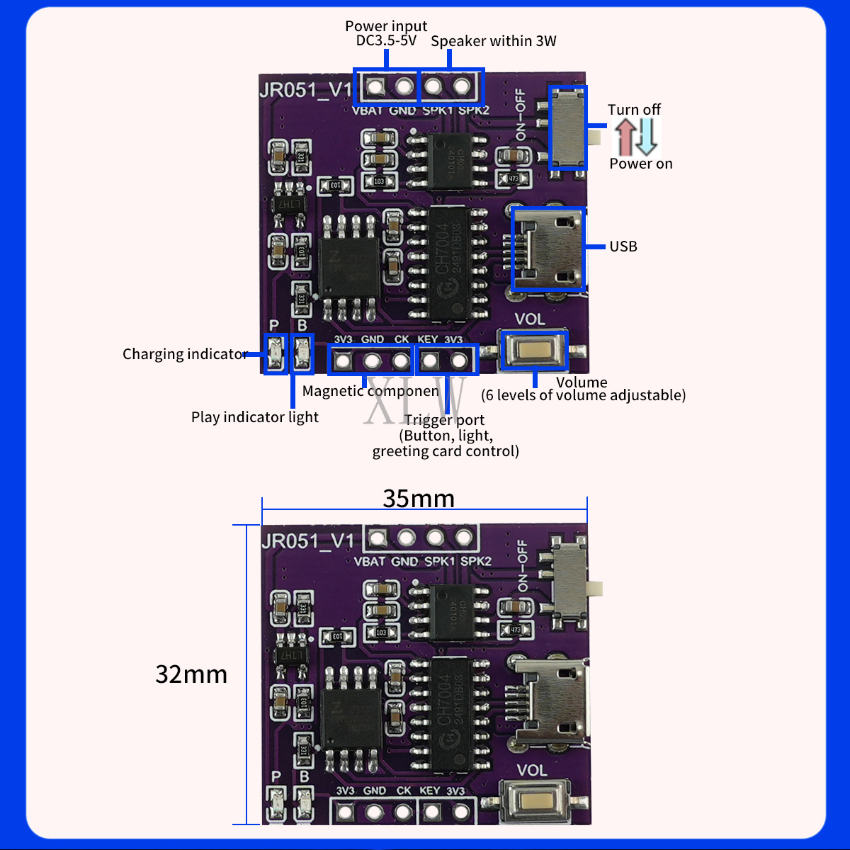 Music Sound Module USB Downloa - Download Audio Music Player reseña y precio