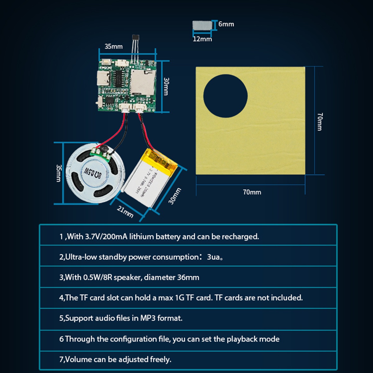 Programmable Sound Recorder Mo - Download Audio Music Player reseña y precio