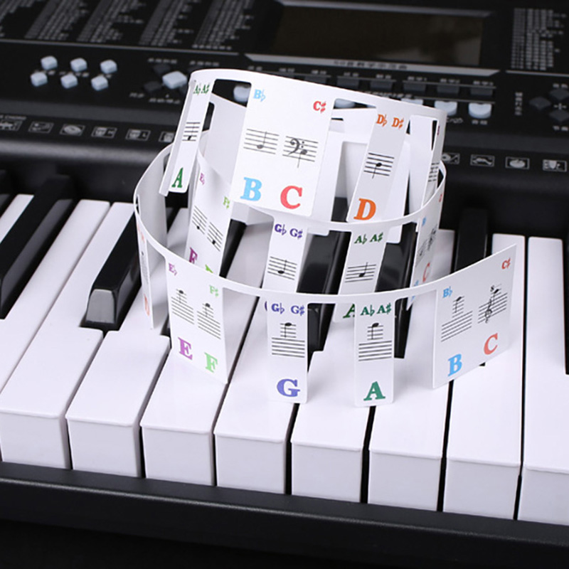 Piano Keyboard Stickers 88/61  - Audio Music Notes reseña y precio