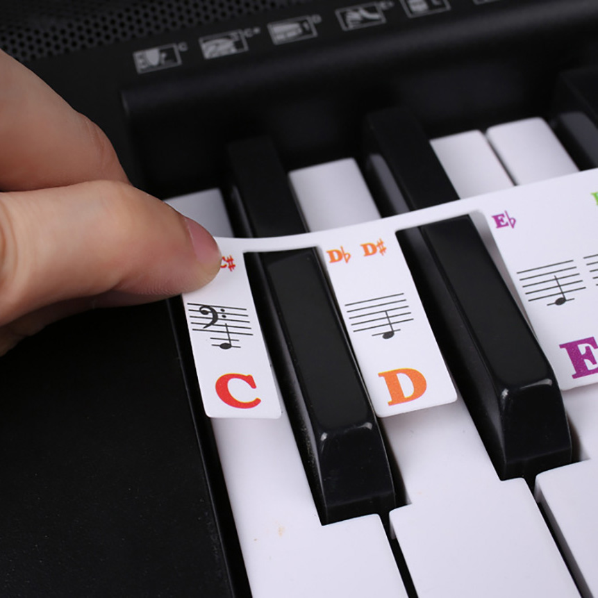 Piano Keyboard Stickers 88/61  - Audio Music Notes reseña y precio