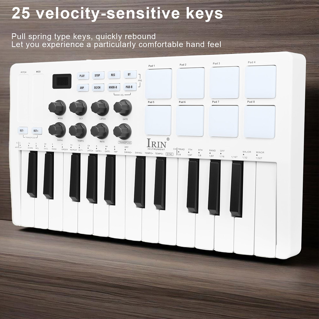 SMK-25  Portable Keyboard MIDI - Midi Controller Pad reseña y precio