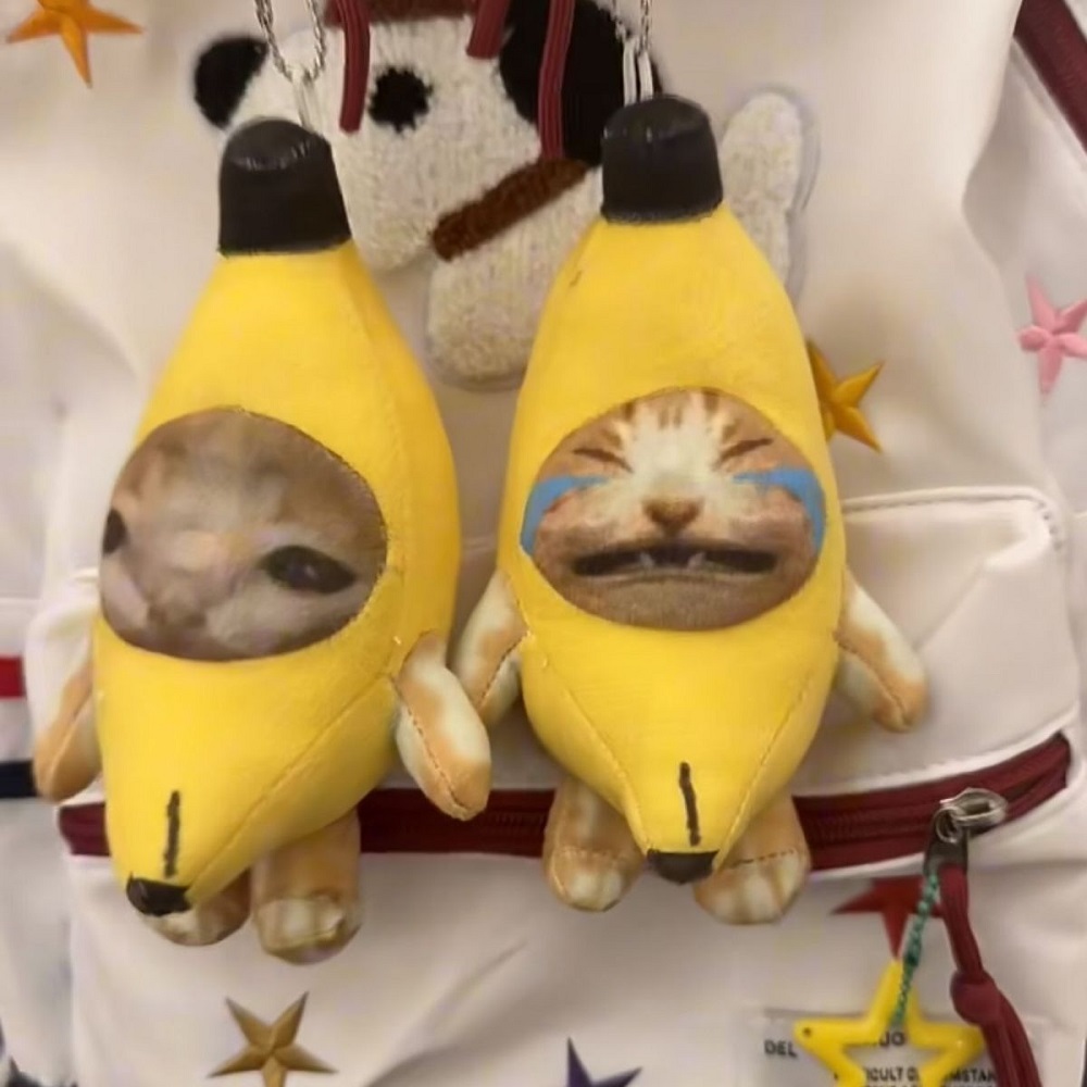 18cm Banana Cat Doll Keychain  - Audio Music Car reseña y precio