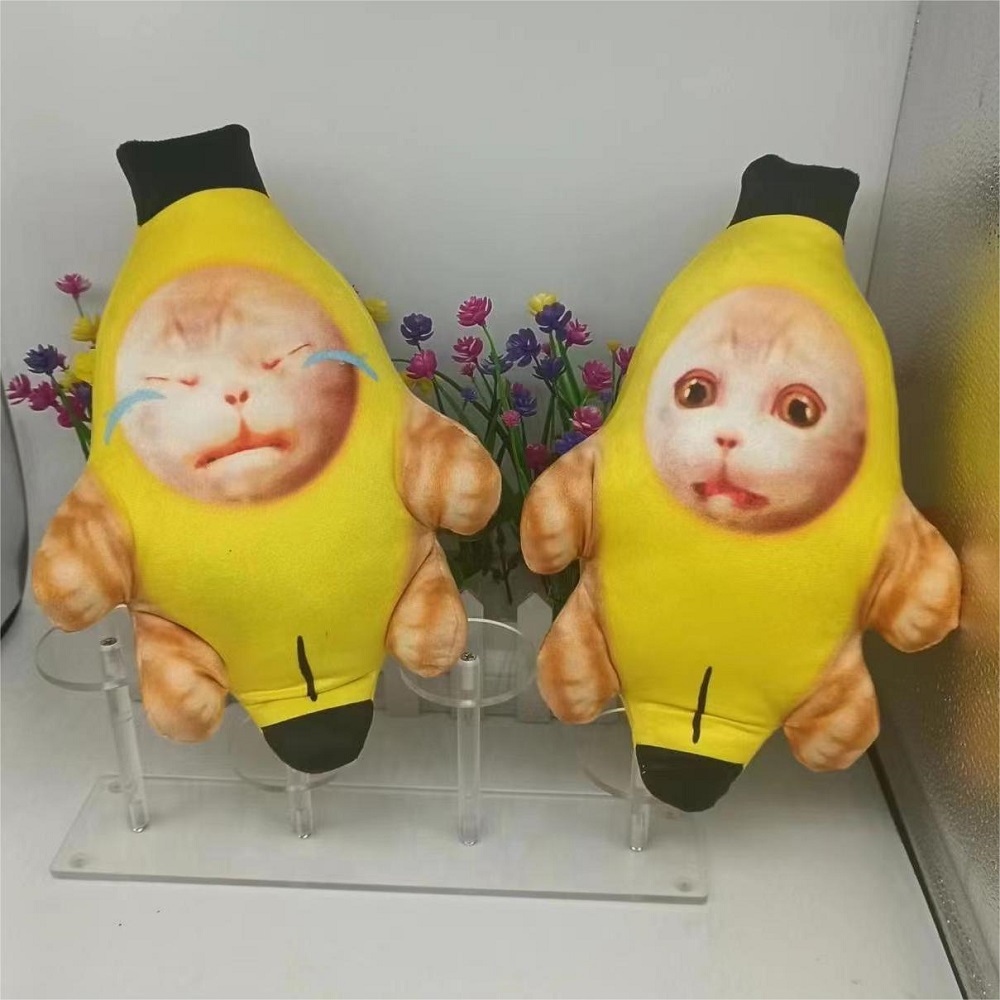 18cm Banana Cat Doll Keychain  - Audio Music Car reseña y precio