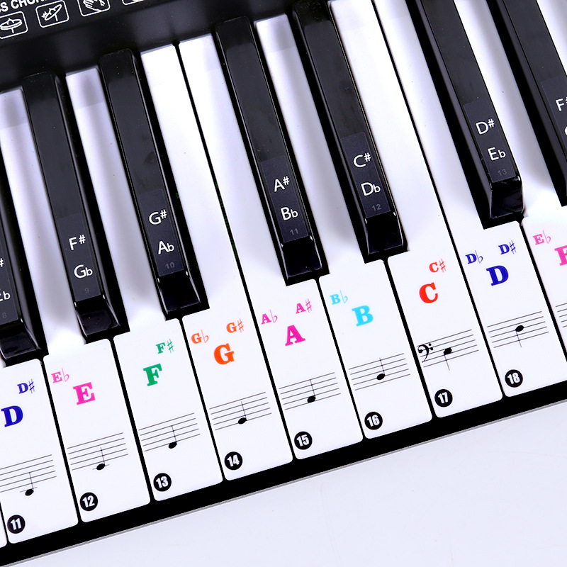 Transparent Piano Keyboard Sti - Audio Music Notes reseña y precio