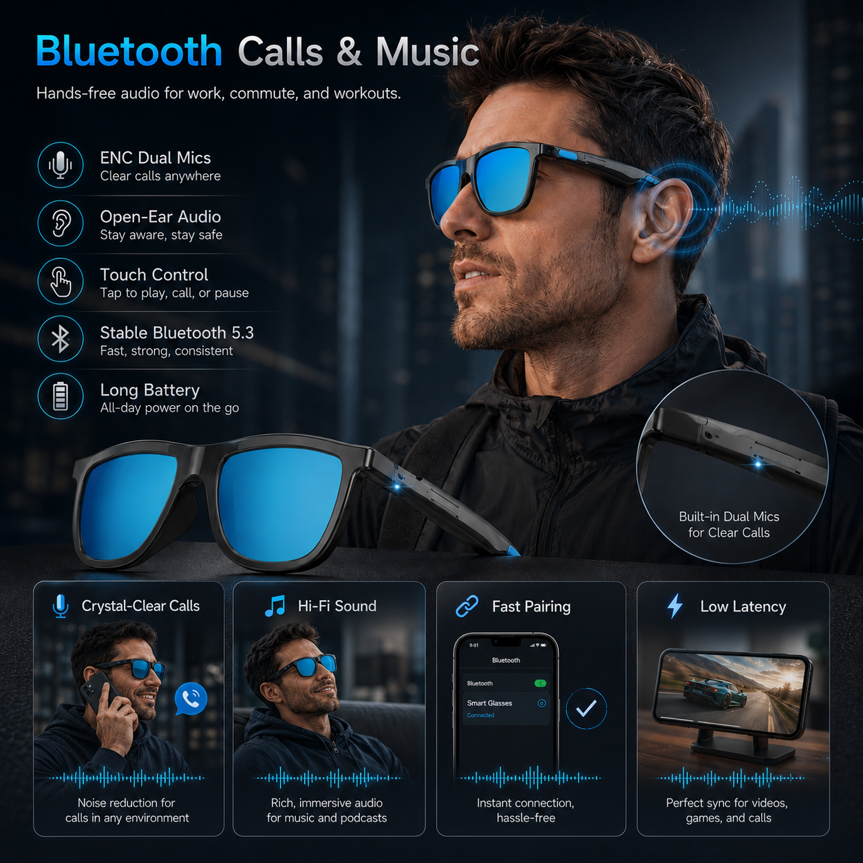 New Touch-Color Change Smart A - Audio Music To Video Ai reseña y precio