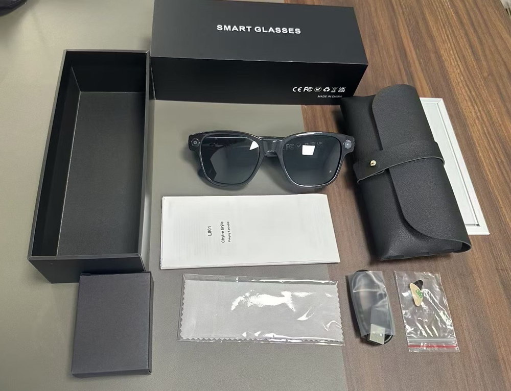 New L801 Smart Glasses 8MP 4K  - Audio Music To Video Ai reseña y precio