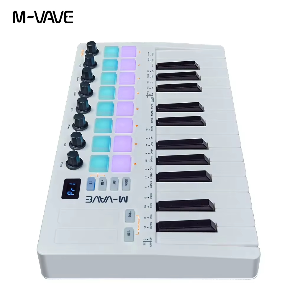 M-VAVE SMK-25 II White 25-key  - Midi Controller Pad reseña y precio