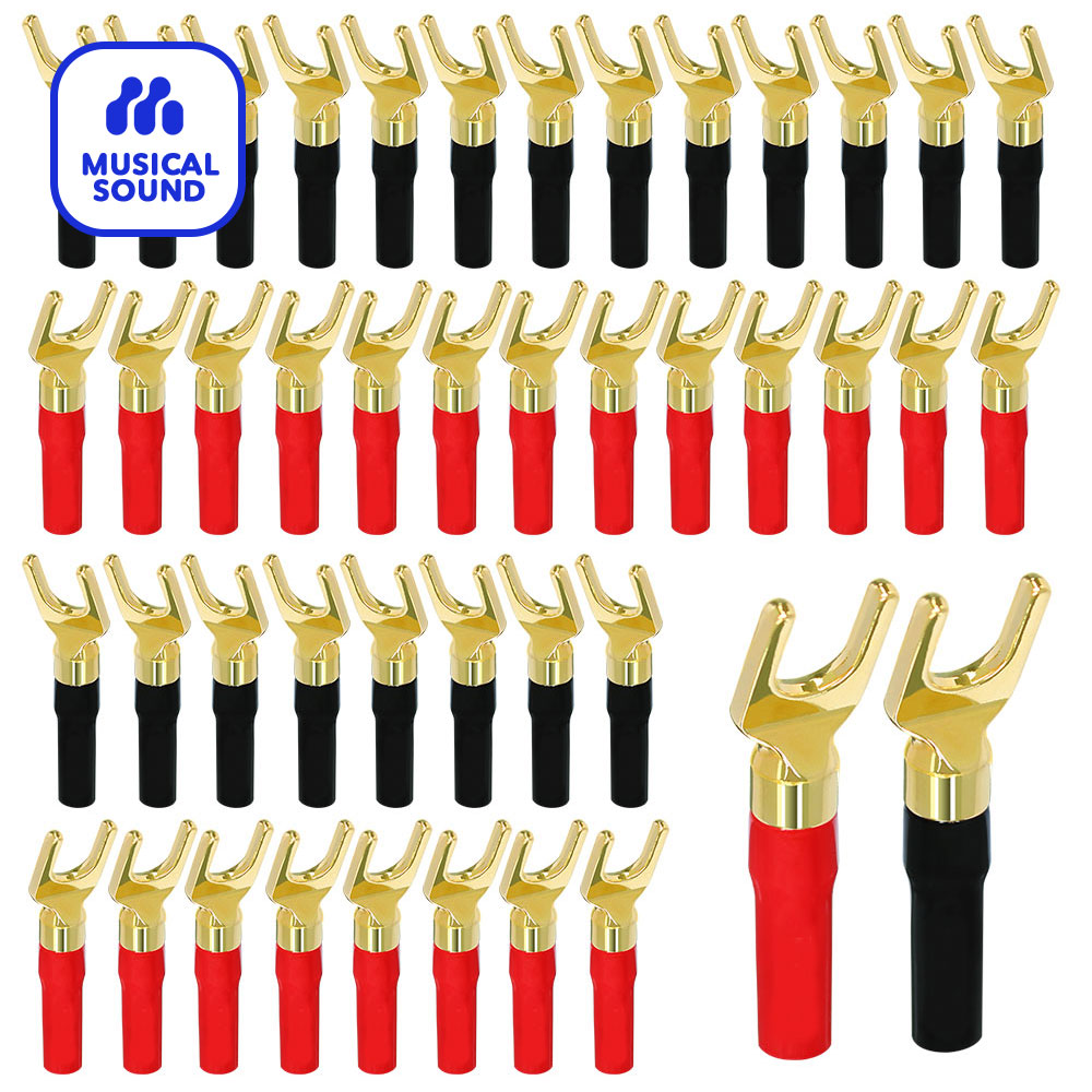 Hi-Fi Banana Plugs Y Type Gold - Audio Music Hifi reseña y precio