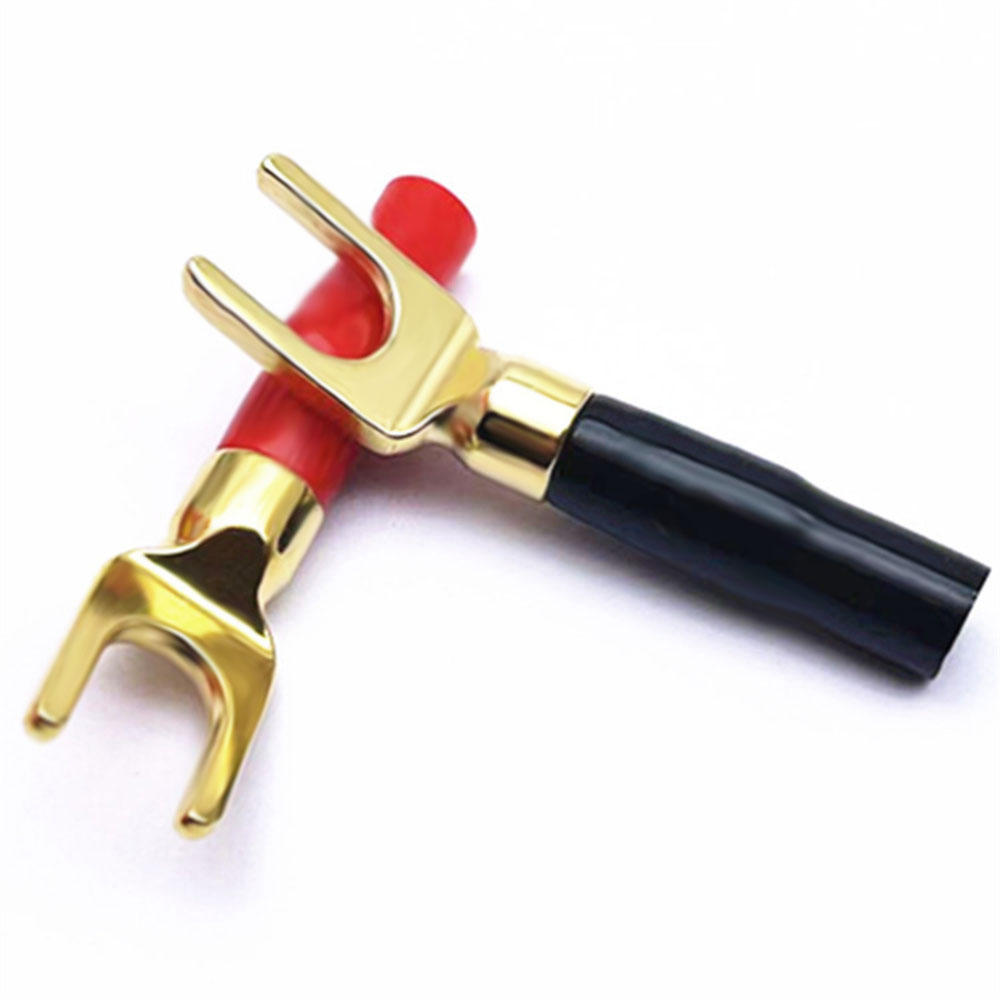 Hi-Fi Banana Plugs Y Type Gold - Audio Music Hifi reseña y precio