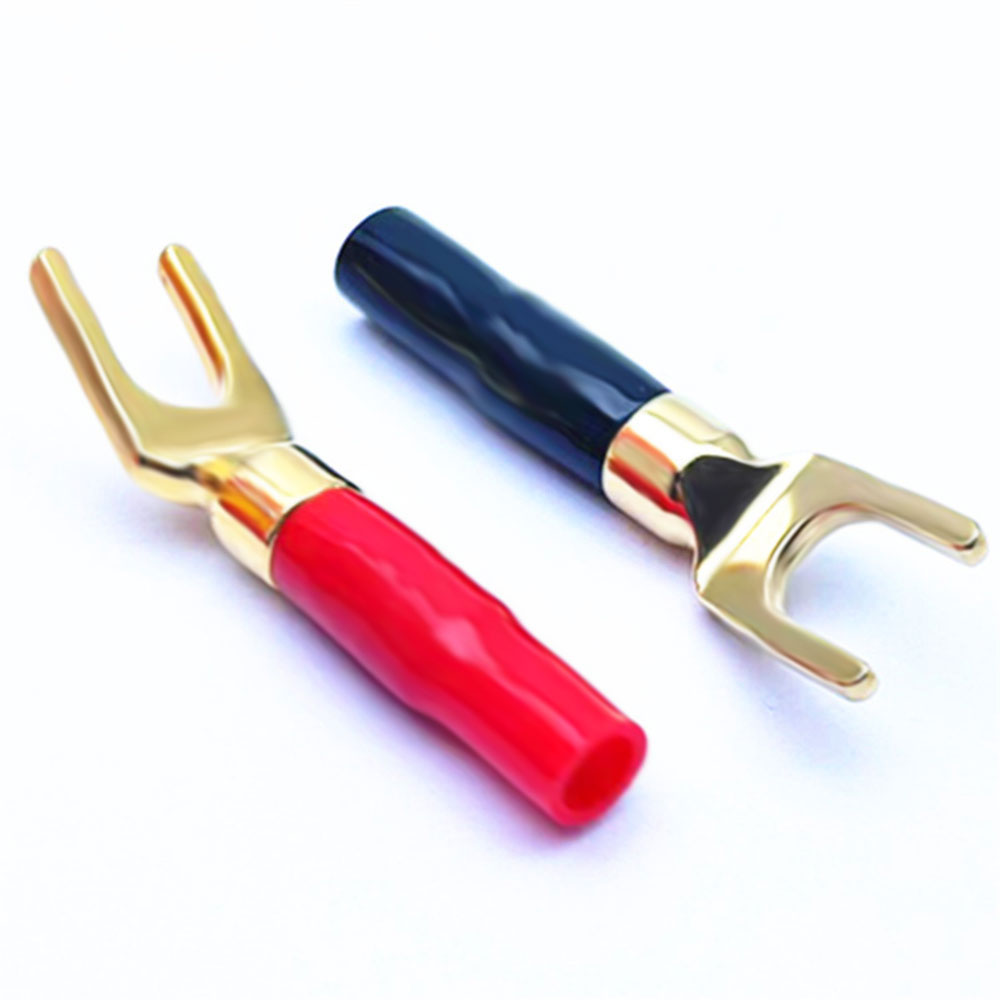 Hi-Fi Banana Plugs Y Type Gold - Audio Music Hifi reseña y precio