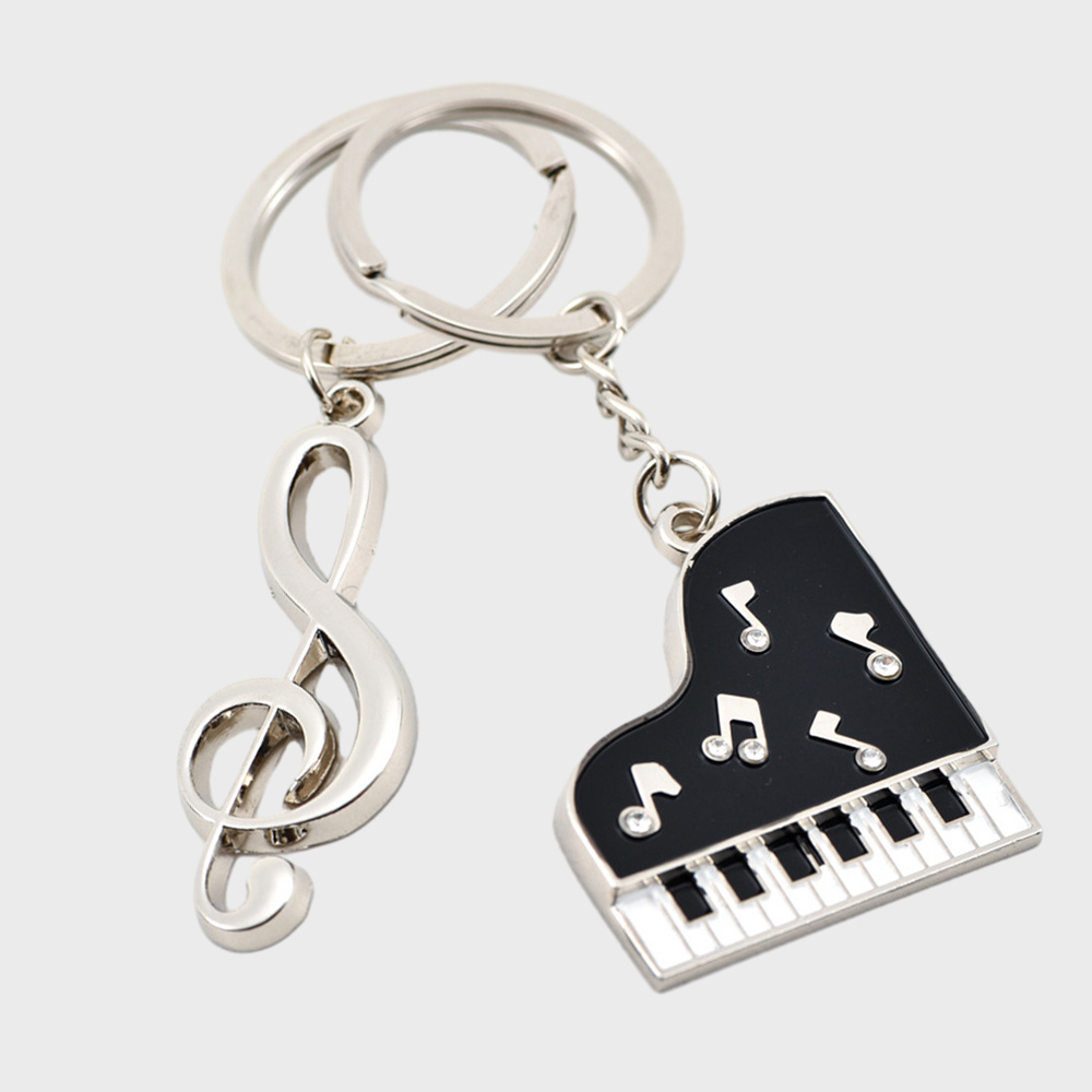Metal Piano Note Shape Key Cha - Audio Music Notes reseña y precio