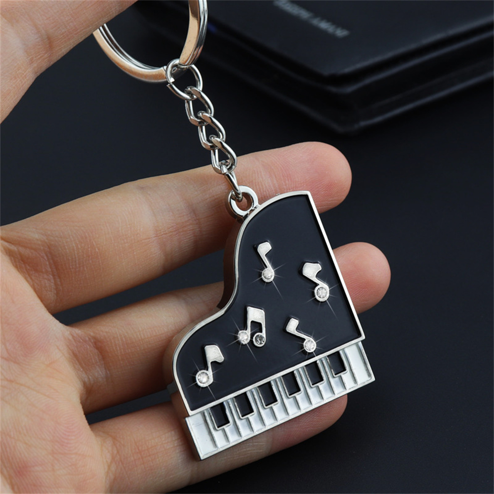 Metal Piano Note Shape Key Cha - Audio Music Notes reseña y precio