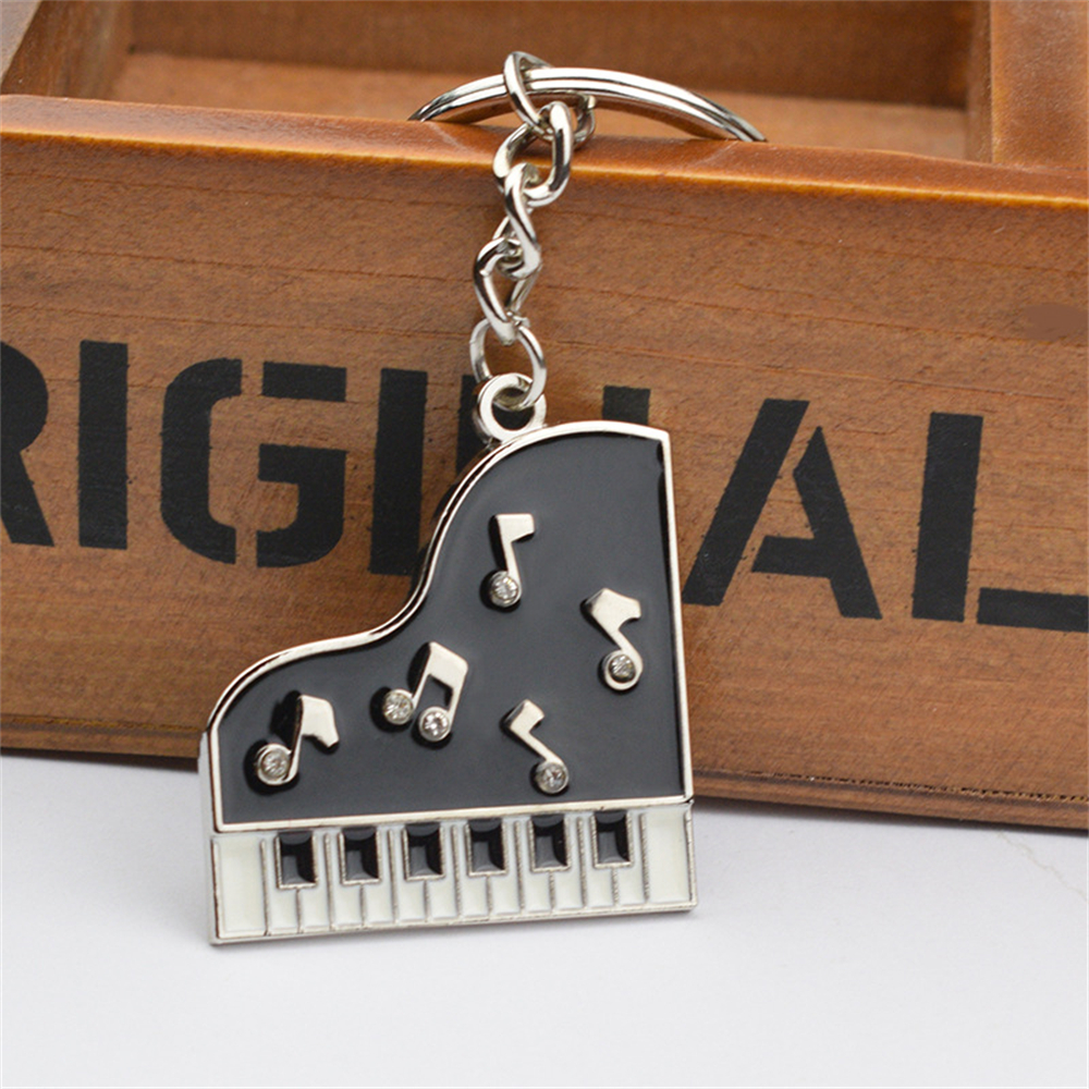 Metal Piano Note Shape Key Cha - Audio Music Notes reseña y precio