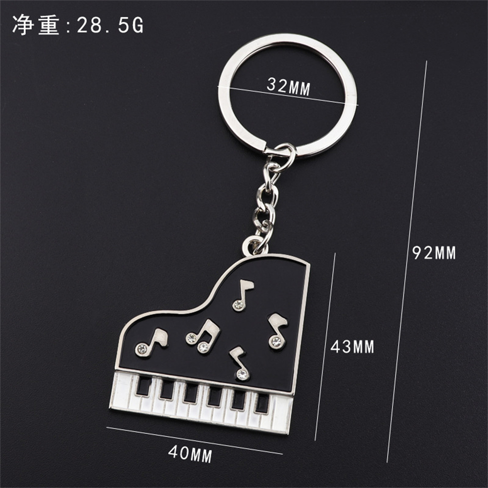 Metal Piano Note Shape Key Cha - Audio Music Notes reseña y precio