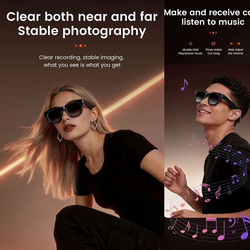 1300W HD Camera Smart AI Glass - Audio Music To Video Ai reseña y precio