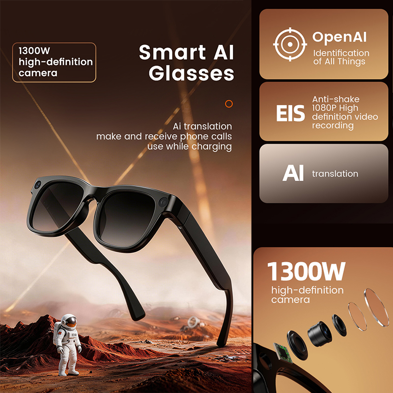1300W HD Camera Smart AI Glass - Audio Music To Video Ai reseña y precio