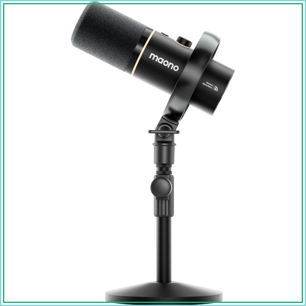 Hybrid Wireless Podcast Mic fo - Xlr Microphone Condenser reseña y precio