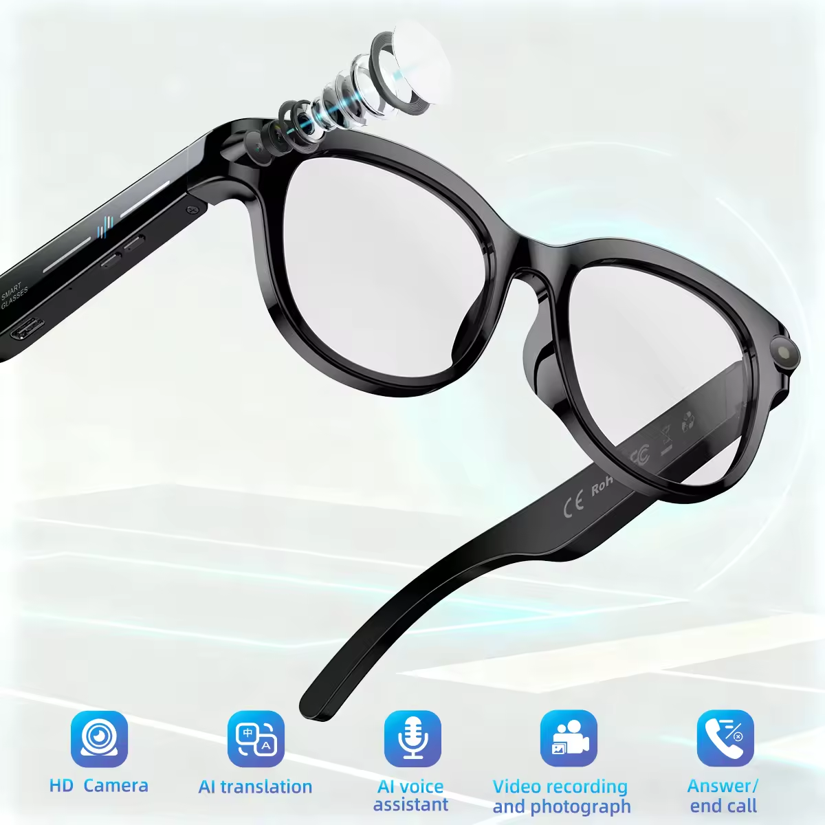2026 New AI Smart Glasses with - Audio Music To Video Ai reseña y precio