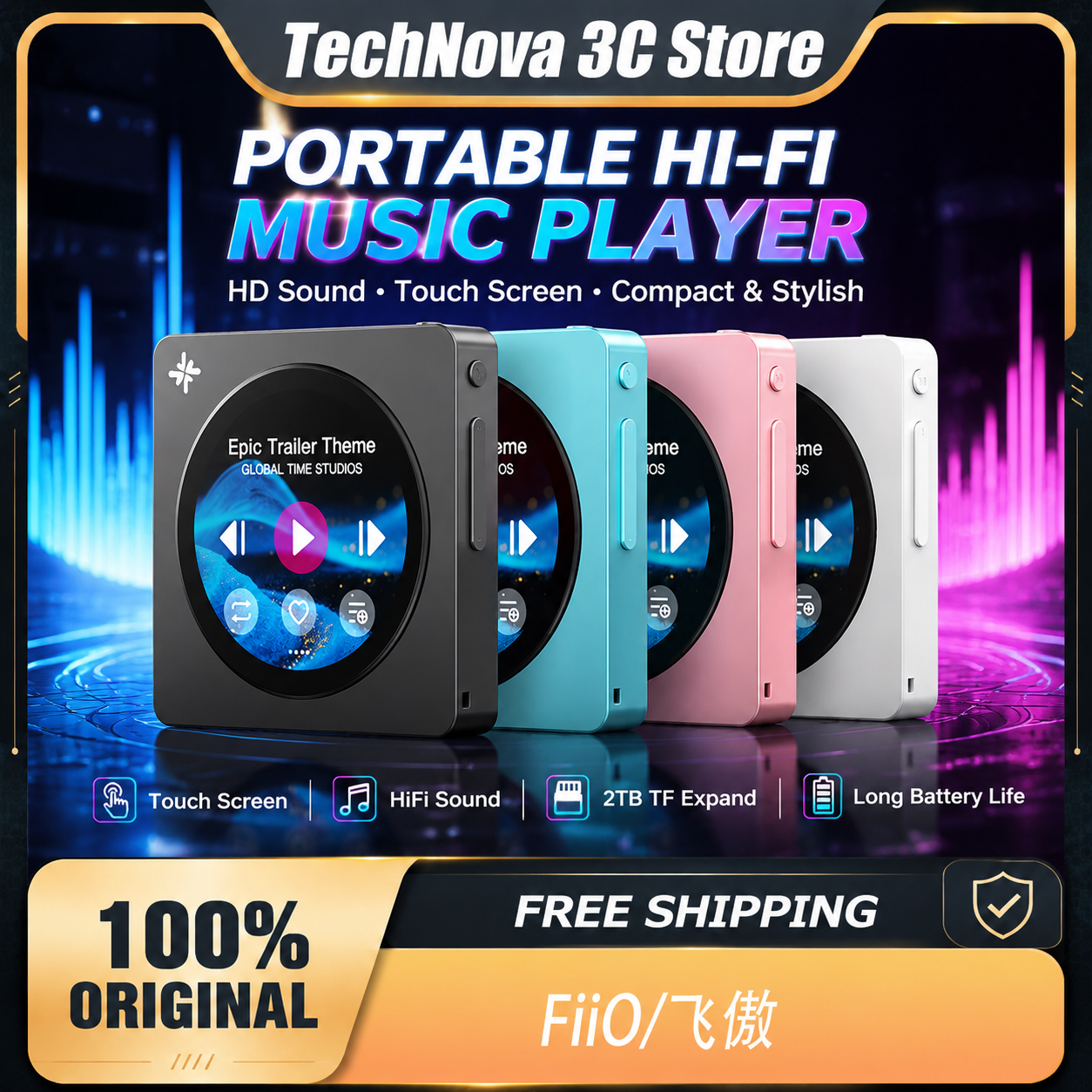 FiiO DISC Portable HiFi Music  - Audio With Music reseña y precio