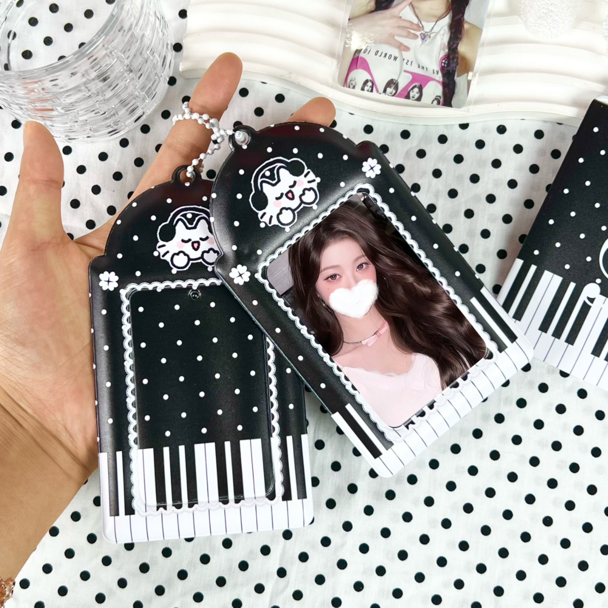 1Pc Black and White Piano Cat  - Audio Music Notes reseña y precio