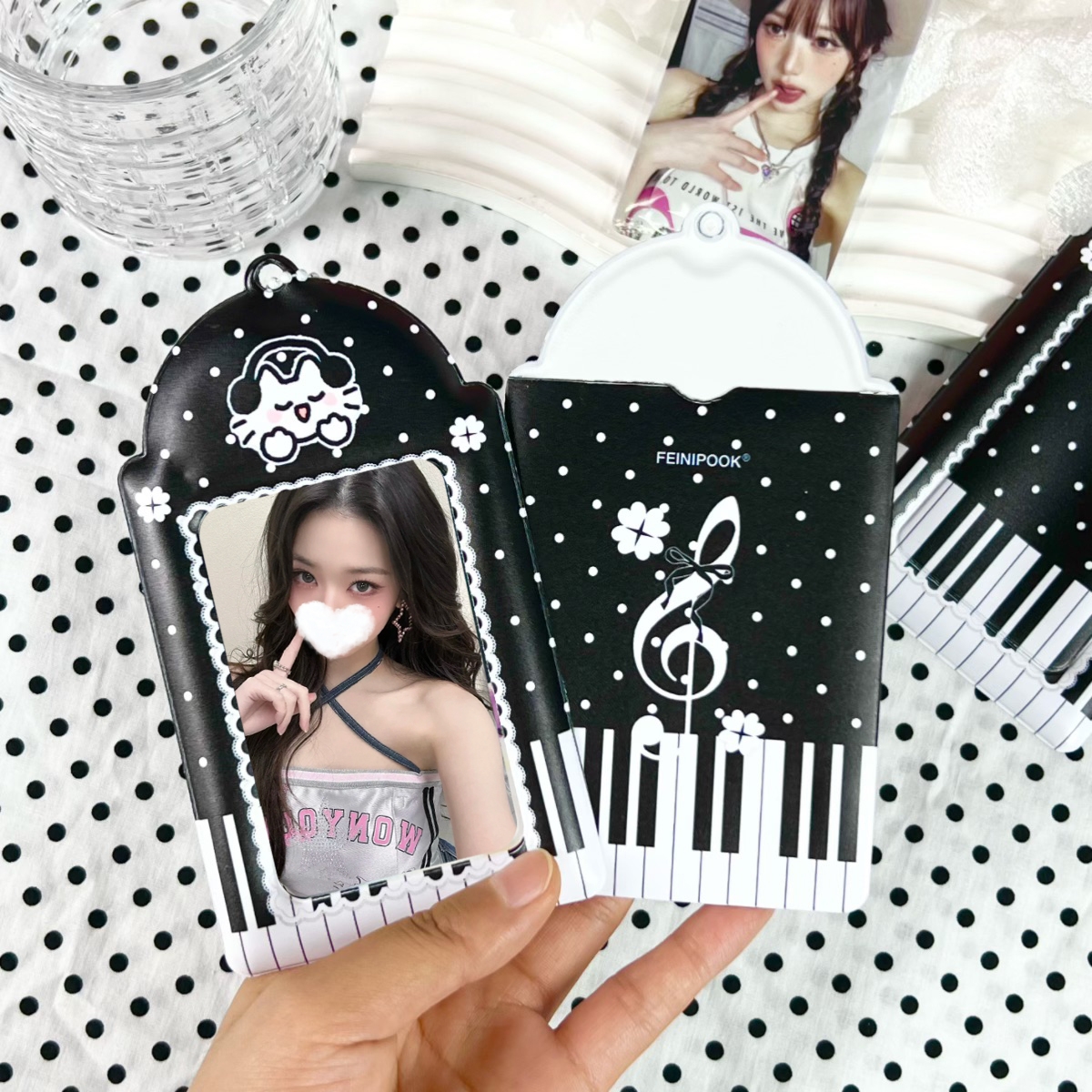1Pc Black and White Piano Cat  - Audio Music Notes reseña y precio