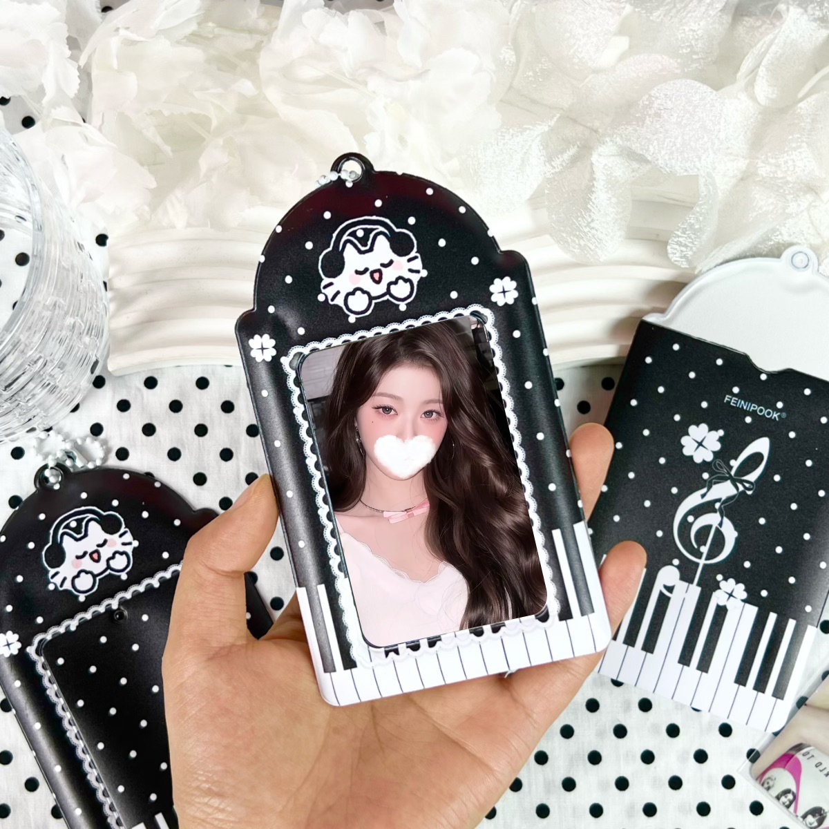 1Pc Black and White Piano Cat  - Audio Music Notes reseña y precio