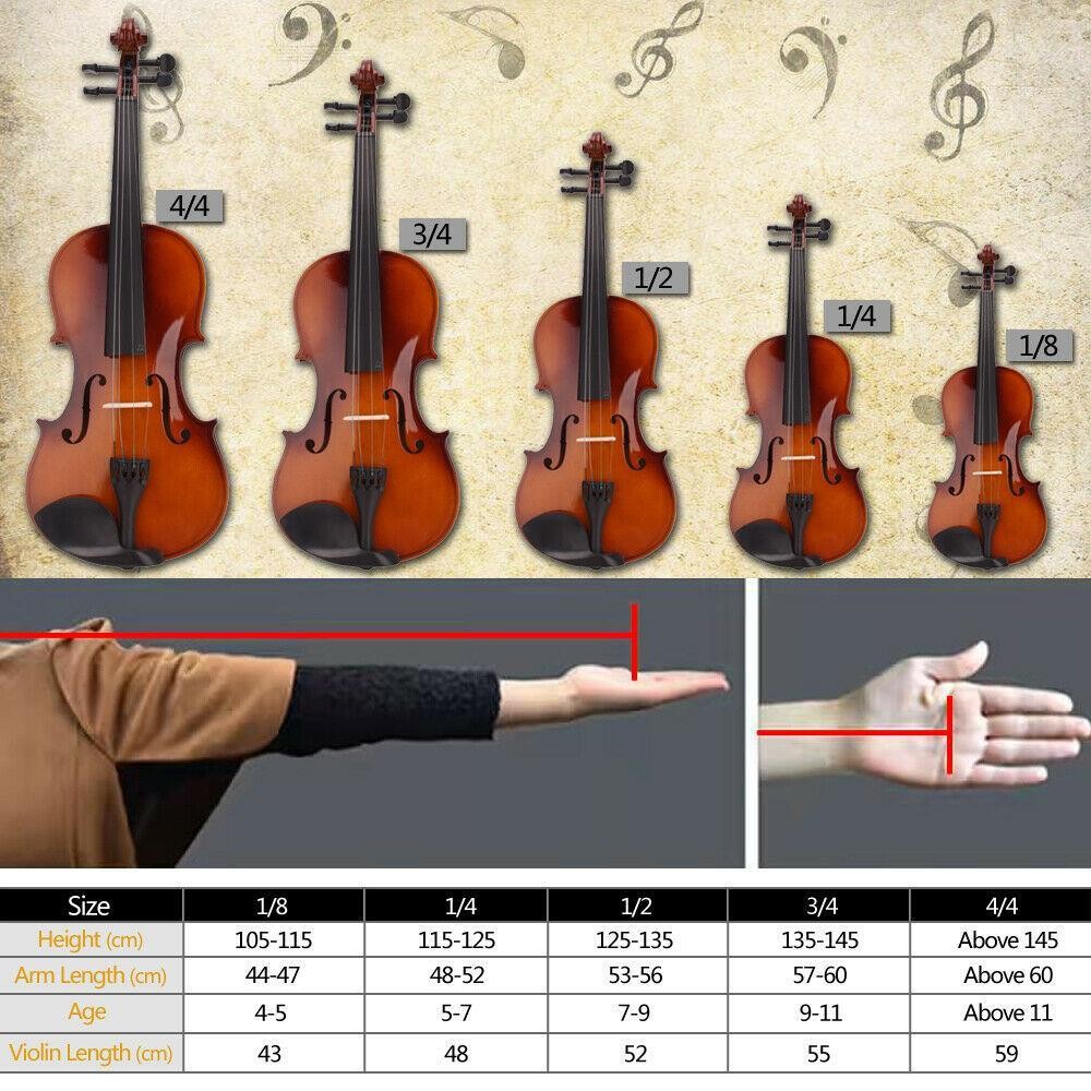 New 4/4 Full Size Acoustic Vio - Violin Rosin Bow reseña y precio