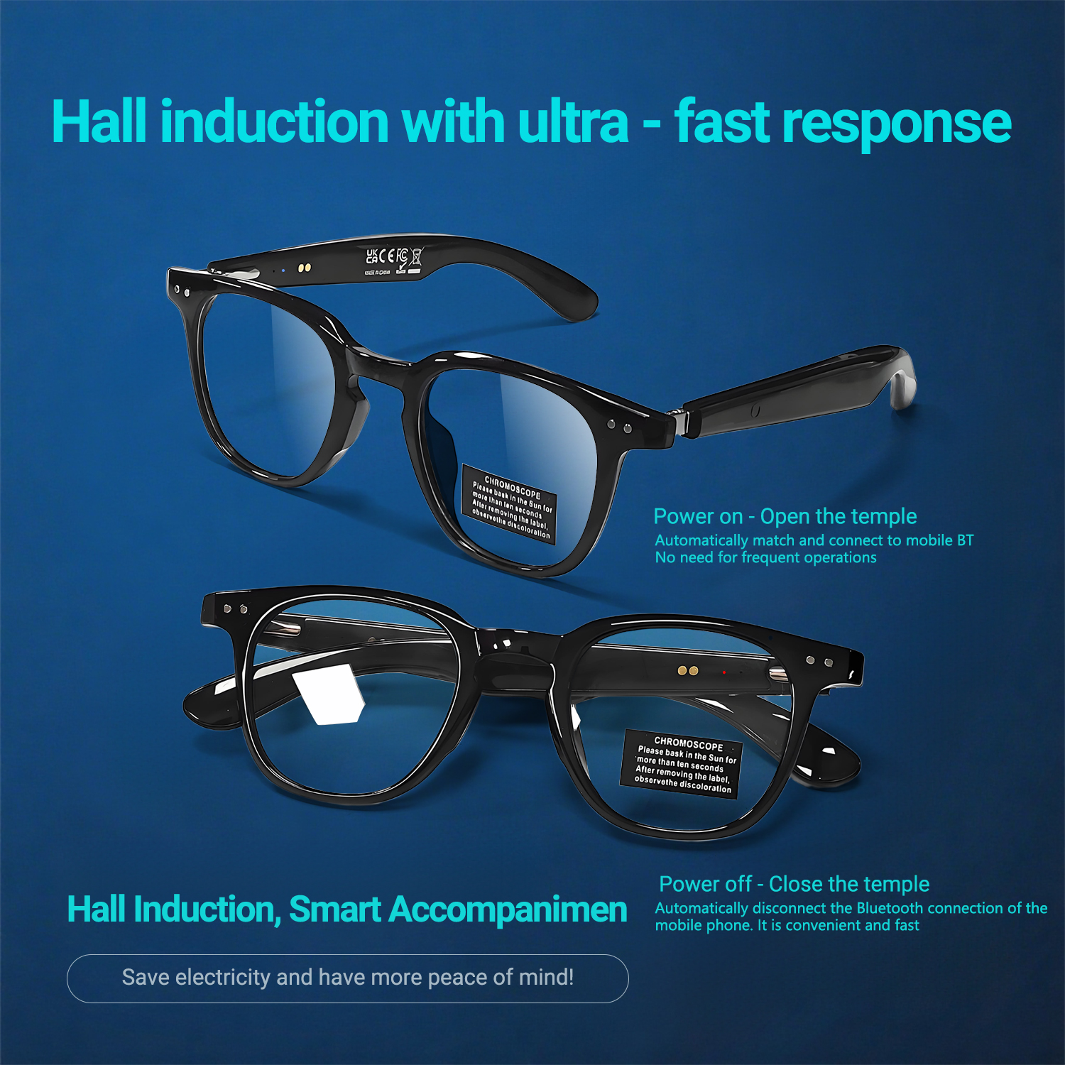 Photochromic Smart Glasses Ant - Audio Music To Video Ai reseña y precio