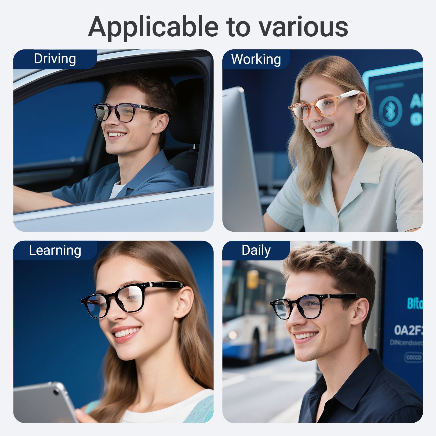 Photochromic Smart Glasses Ant - Audio Music To Video Ai reseña y precio