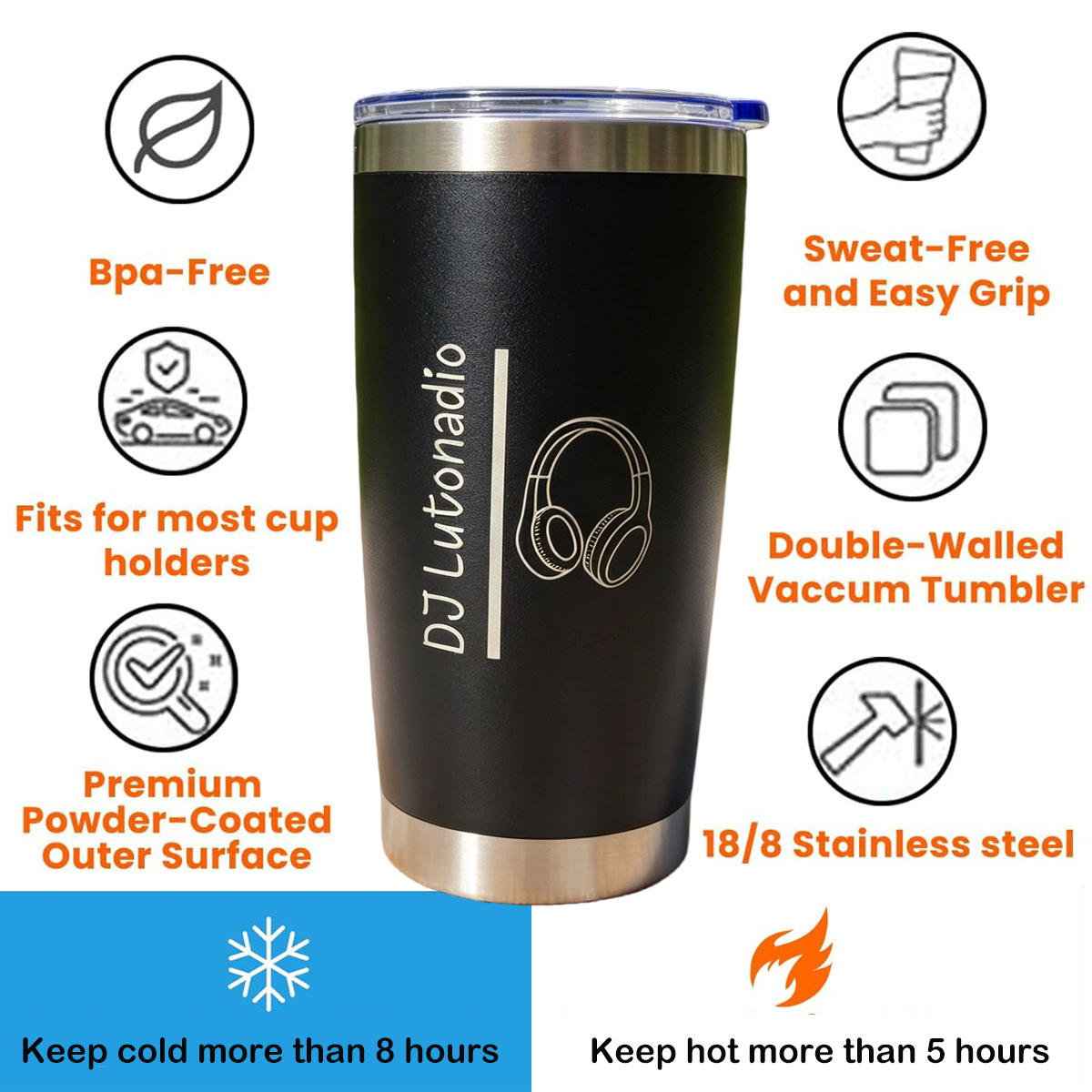 DJ Controller Tumbler - Person - Audio Music Name reseña y precio