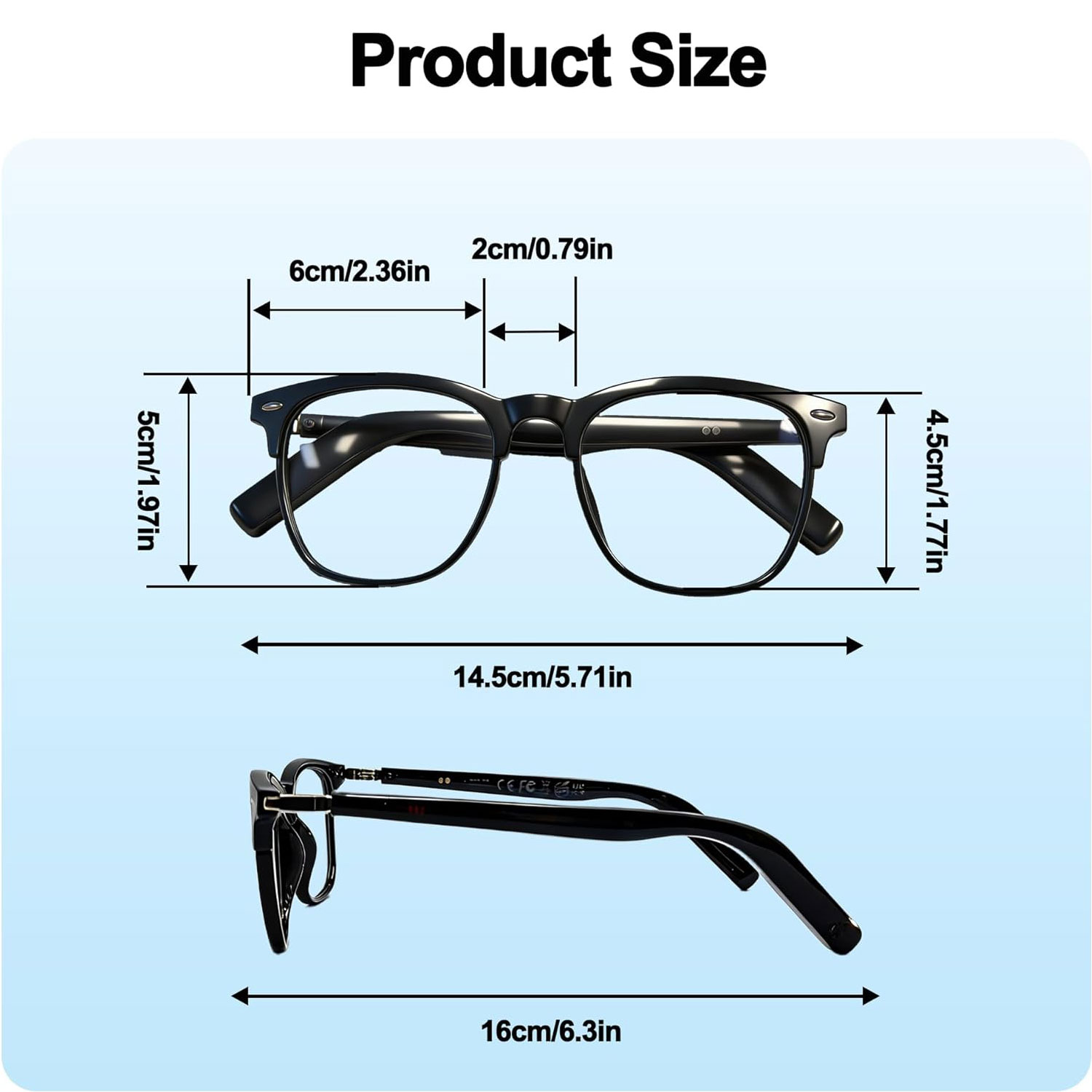 Smart Audio Glasses with Real- - Audio Music Hifi reseña y precio