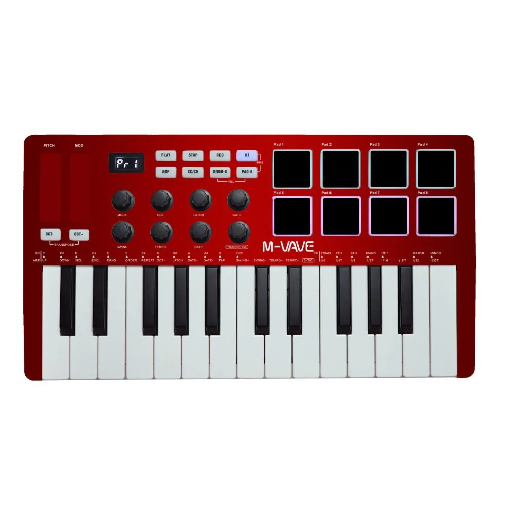 M-VAVE MIDI 25-Key USB MIDI Ke - Midi Controller Pad reseña y precio
