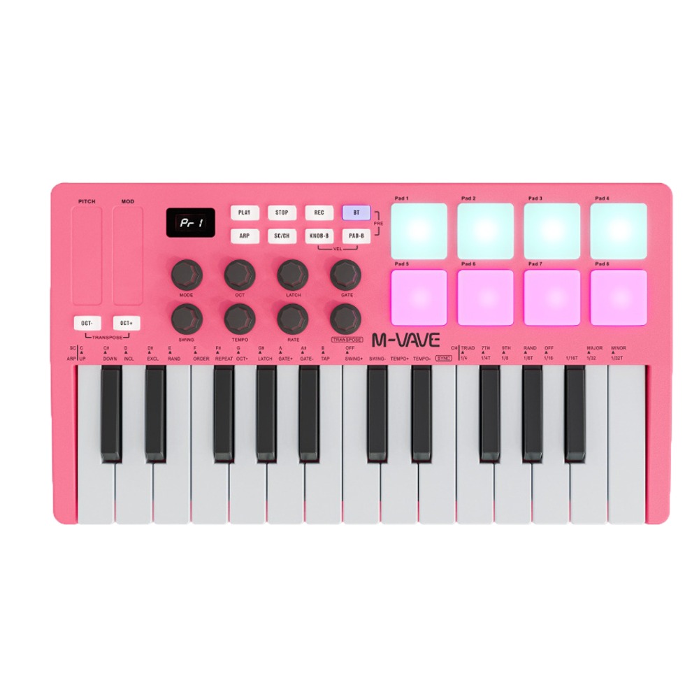 M-VAVE MIDI 25-Key USB MIDI Ke - Midi Controller Pad reseña y precio