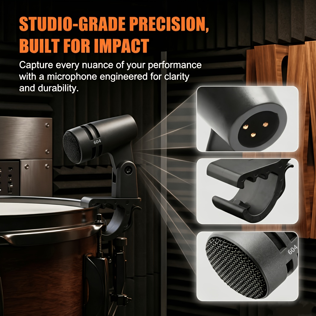 Metal Material 604 Instrument  - Xlr Microphone Condenser reseña y precio